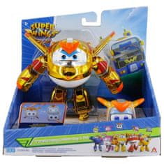 Alpha Group Super Wings Transforming Character Golden Boy mit Pet