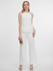 Orsay Bílé dámské krajkové tílko XL