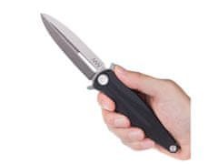 ANV KNIVES Knives Nůž ANV Z400 BB, Stonewash, liner lock, g10 černá, plain edge