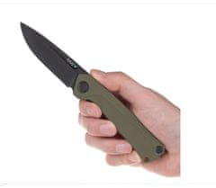 ANV KNIVES Knives Nůž ANV Z200-BB, DLC, liner lock, g10 olive