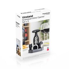 InnovaGoods Set of Wine with Spiral Corkscrew and Accessories Vinstand InnovaGoods 5 Pieces 