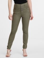 Orsay Khaki dámské skinny fit džíny 36