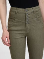 Orsay Khaki dámské skinny fit džíny 36