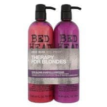 Tigi Tigi - Bed Head Dumb Blonde Duo Kit - Cassette for damaged blonde hair 1500ml 