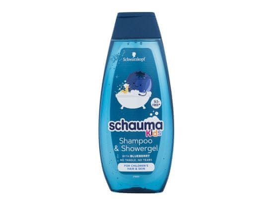 Schwarzkopf Schwarzkopf - Schauma Kids Blueberry Shampoo & Shower Gel - For Kids, 400 ml