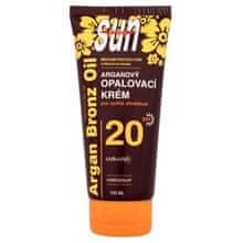 VIVACO Vivaco - Sun Argan Bronz Oil Tanning Cream SPF20 - Voděodolný opalovací krém 100ml 