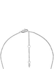 Fossil Slušivý ocelový náhrdelník Srdce Drew JF04690040