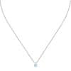 Stříbrný náhrdelník s modrým zirkonem Silver LPS10AWV11