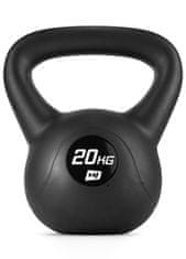 Hs Hop-Sport Vinylová činka Kettlebell 20kg Černá