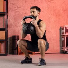 Hs Hop-Sport Vinylová činka Kettlebell 18kg Černá