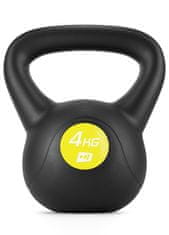 Hs Hop-Sport Vinylová činka Kettlebell 4kg Černá