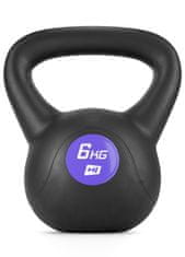 Hs Hop-Sport Vinylová činka Kettlebell 6kg Černá