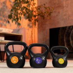 Hs Hop-Sport Vinylová činka Kettlebell 4kg Černá