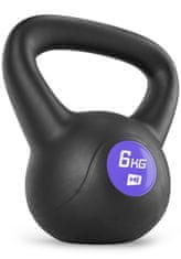 Hs Hop-Sport Vinylová činka Kettlebell 6kg Černá