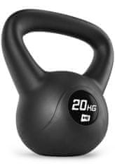 Hs Hop-Sport Vinylová činka Kettlebell 20kg Černá