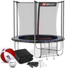 Hs Hop-Sport Trampolína 8ft (244 cm) s vnitřní sítí Černo/modrá