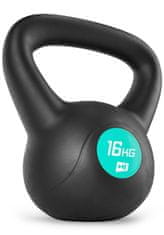 Hs Hop-Sport Vinylová činka Kettlebell 16kg Černá