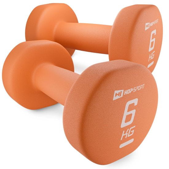 Hs Hop-Sport Sada neoprenových fitness činek 2x6kg