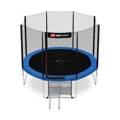 Hs Hop-Sport Trampolína 10ft modrá s vnější ochrannou sítí - 4 podpůrné tyče