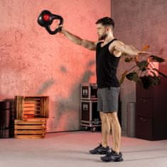 Hs Hop-Sport Vinylová činka Kettlebell 10kg černá