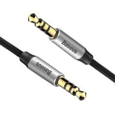 Borofone Baseus Audio Kabel - Mini Jack 3,5mm - 1m - Stříbrná/Černá KP31801