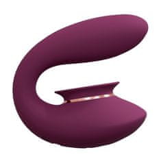 Shots Toys Shots Innovation Twitch 3  Rechargeable Vibrator and Suction Burgundy