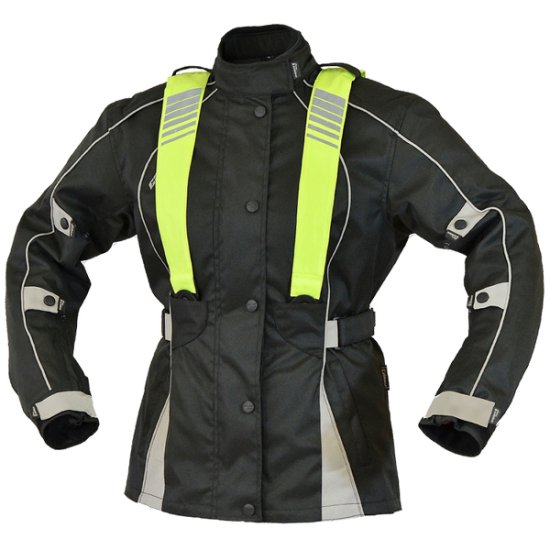 Cappa Racing Bunda moto dámská CORDURA textilní čená/šedá