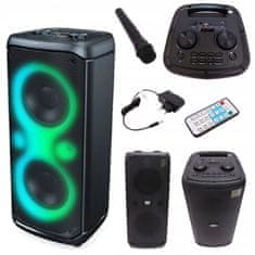 Bass Bluetooth reproduktor s mikrofonem, rádiem a funkcí karaoke BP-BH15946