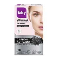 Taky Taky Carbon Activado Facial Wax Strips 20 Units 