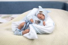 Guca 10221 HUGO - realistická panenka miminko se zvuky a měkkým látkovým tělem - 38 cm