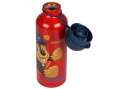 sarcia.eu Hliníková láhev PAW Patrol Red, Chase, Rubble, láhev na vodu Marshall 500 ml