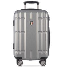 Cestovní kufr TUCCI Massa T-0279/3-L+ ABS - stříbrná