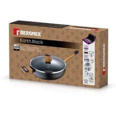 Bergner Pánev hluboká s nepřilnavým povrchem a poklicí 28 cm Earth Black