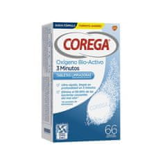 Corega Corega Active Oxygen 3 Minutes 66 Tablets 