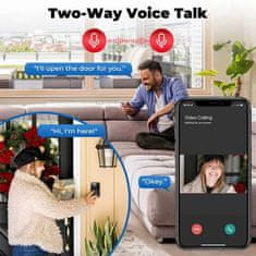 Netscroll Chytrý bezdrátový domácí video zvonek s kamerou, domácí zvonek s nočním světlem, detektor pohybu, ovládání přes WIFI a telefon, USB nabíjení, možnost komunikace - dvousměrný zvuk, Bell