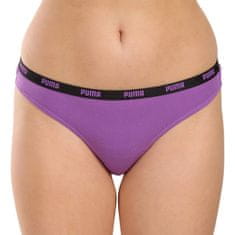 Puma 3PACK dámská tanga vícebarevná (503008001 004) - velikost M