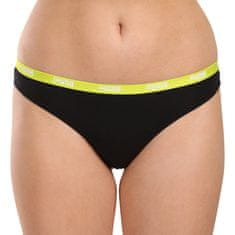 Puma 3PACK dámská tanga černá (503008001 005) - velikost L