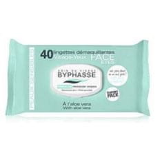 BYPHASSE Byphasse Makeup Remover Wipes Aloe Vera Sensitive Skin 40U 