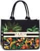 Taška Beach Bag Paris Black/Multicoloured