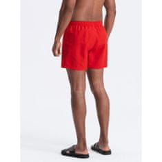 OMBRE Neonové pánské plavecké šortky červené MDN125872 L