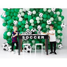 PartyDeco Papírové talíře Fotbal 18cm, 6ks