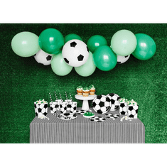 PartyDeco Papírové talíře Fotbal 18cm, 6ks