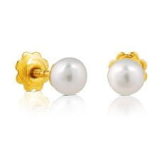 Tous Elegantní náušnice ze zlata s pravou perlou 411000310
