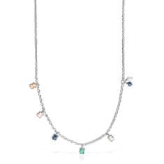 Tous Hravý stříbrný náhrdelník s přívěsky Icon Color 1002076100
