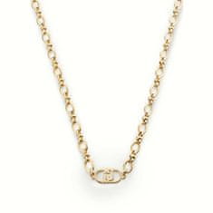 Liu.Jo Stylový pozlacený náhrdelník s logem Fashion LJ2201