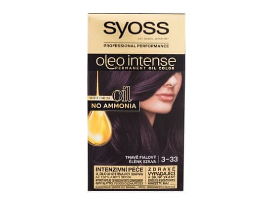 Syoss Syoss - Oleo Intense Permanent Oil Color 3-33 Rich Plum - For Women, 50 ml