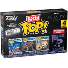 Funko Blister 4 figures Bitty POP Marvel The Infinity Saga Captain America 