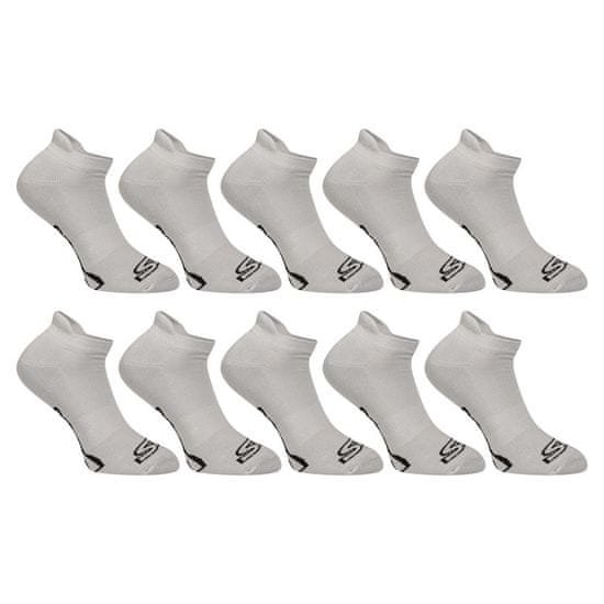 Styx 10PACK ponožky nízké šedé (10HN1062)