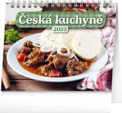 Presco Publishing NOTIQUE Stolní kalendář Česká kuchyně 2025, 16,5 x 13 cm