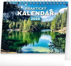 NOTIQUE Stolní kalendář Praktický kalendář 2025, 16,5 x 13 cm